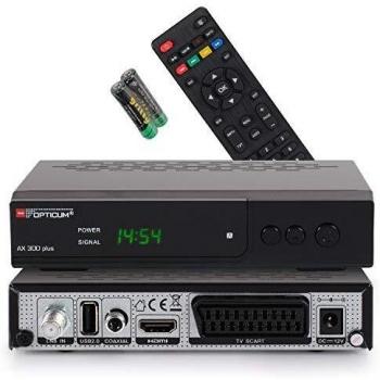 RED OPTICUM AX300 Plus Digitaler Sat-Receiver HDMI PVR SCART USB 12V für Camping
