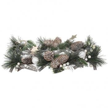 Porta Candele di Legno con Buche, 4 Posizioni, Riscaldante a Piatti – Feeric Lights