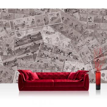 Kindertapete Micky Maus – Premium Plus Vlies Fototapete Grau 152,5x104 cm