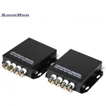 4-Channel Pure Video Optical Converter Single Mode 20Km