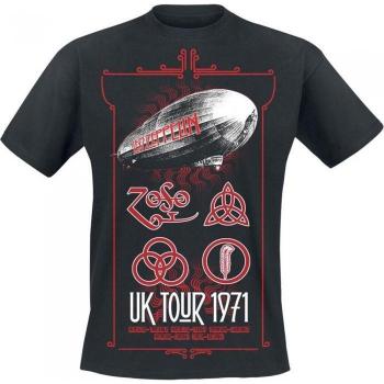Led Zeppelin Unisex Adult UK Tour '71 Black T-Shirt