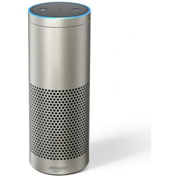 Echo Plus, zertifiziert, mit integriertem Smart Home-Hub (Silber)
