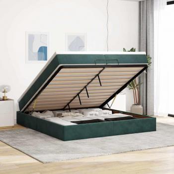 Estructura Vidaxl para Cama Otomana en Verde Sombra