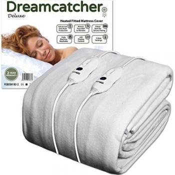 Dreamcatcher Super King Fully Fitted Polyester Electric Blanket, Machine