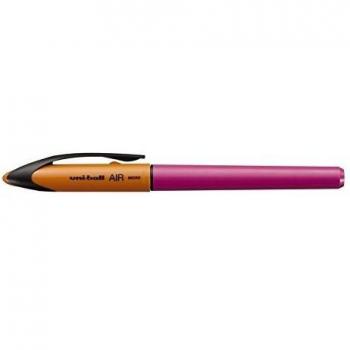 Uni-Ball Roller Air Micro 0.5 mm Naranja-Rosa, Tinta Negra, 12 unidades