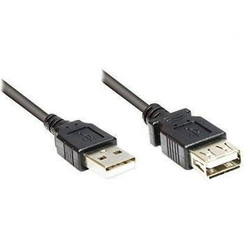 Cable USB 1,8 m USB A Negro