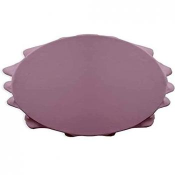 Nappe ronde 180 cm couleur poudré