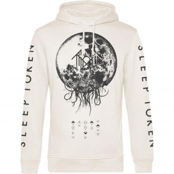 Sudadera Oversized Sleep Token “Take Me Back To Eden” XL Blanco Roto – Estilo Hombre