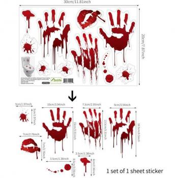 DIY Halloween Footprint Wall Art