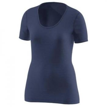 Loeffler Merino Light Short Sleeve Top – Dark Blue XL Women's Size