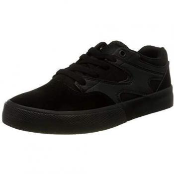 DC Shoes Kalis Vulc, Scarpe da Ginnastica per Ragazzi, Black/Black, 32 EU
