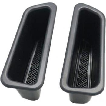 Porte-avant multifonction noir 2×, Volvo S60/V60 – Conteneur de rangement, accoudoir, poignée