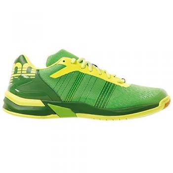 Kempa Herren Attack Three Contender Handballschuhe, Grün (Vert Espoir/Jaune Fluo), 45 EU