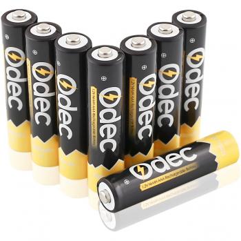 Odec 8‑faches AAA NiMH Akku‑Paket – 1,2 V, 1000 mAh – geeignet für Spielzeug & Fernbedienungen