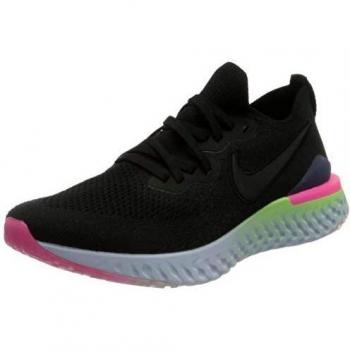 Nike Epic React Flyknit 2 Damen Laufschuhe, Schwarz, Größe 6.5