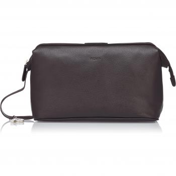 Reisebeutel Luis 6969 – Café Braun, Leder 25×15×14 cm
