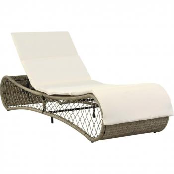 Chaise Longue Lit de Jardin Grisé 02_0012510