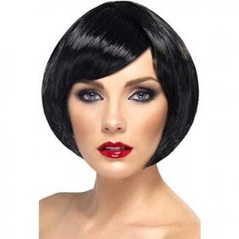 Fringed Black Bob Wig for Babes