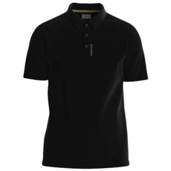 Polo Guess noir coton avec logo distinctif