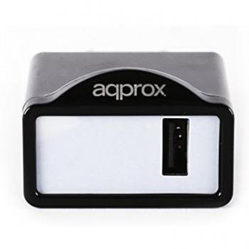 CARGADOR USB DE VIAJE/PARED 1A BLACK APPROX