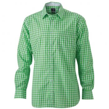 James Nicholson 3XL Men's Green/White Checked Top