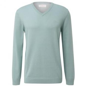 S.Oliver RED LABEL Strickpullover mit gerippten Abschlüssen, Größe S