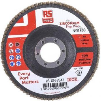 Disco de lija abrasiva P80 Ø 115mm