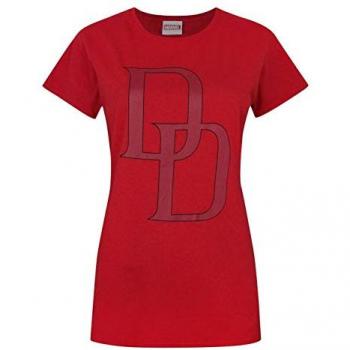 Marvel Women’s Red T-Shirt, XL – Short Sleeve