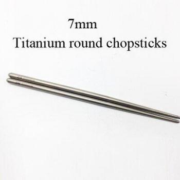 TiTo Outdoor Camping Titanium Chopsticks 7mm