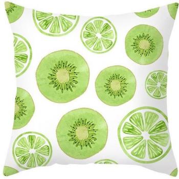 Cojín Decorativo para Dormitorio de Bebé 45x45cm con Motivo de Frutas