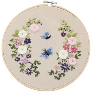 Kit de Artesanía de Bordado de Flores