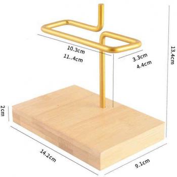 Estante de Madera Acrílico para Filtros de Café Espresso