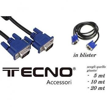 Cavo Monitor VGA 15 Pin Maschio/Maschio 5 metri