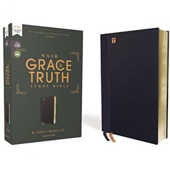NASB, The Grace and Truth Study Bible Leathersoft, Navy