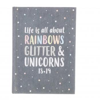 Ryman Unicorn Quote Planner – A6 Single Page per Day (Mid‑Year 2018–2019)