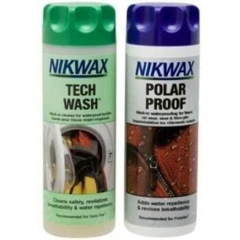 Nikwax TechWash 0,3 L – Paquete de 2 Cañas