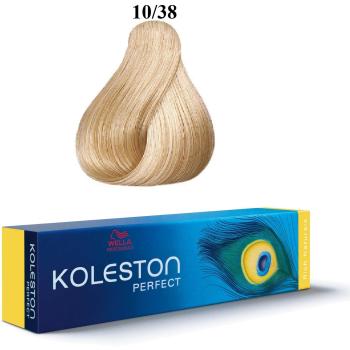 Tinte Permanente Wella Koleston 10/38 Blond Clair, Bleu Doré 60 ml
