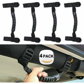 4pcs Jeep Grab Handles for Roll Bar JK JKU TJ