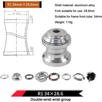 Horquilla de 44mm con Rodamientos de Aluminio