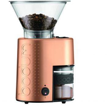 Bodum 10903-73UK Bistro Coffee Grinder, Electric Burr, Copper Edition