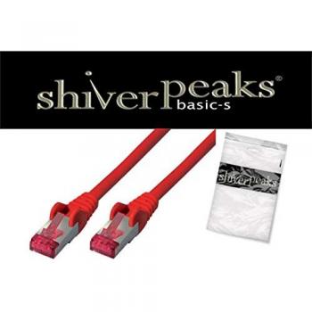 Shiverpeaks S/FTP Patchkabel Cat.6A PIMF, 1,5m, rot
