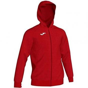 JOMA Menphis Red Zip-Up Hoodie for Boys