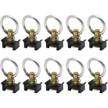 10Pcs Airline Tie Down Anchor Clips with Round Release Ring for L Track