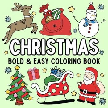 Christmas Bold and Easy Coloring Book