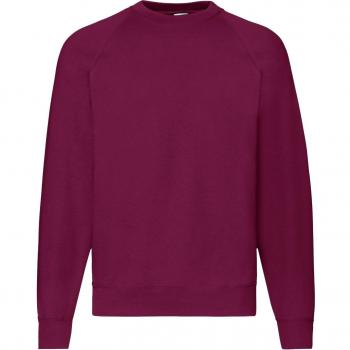 Fruit of the Loom Mens Raglan Sleeve Belcoro Sweatshirt (Burgundy)