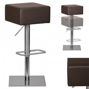 Wohnling Design-Tresenstuhl M4 – Polsterter Barhocker mit Fußstütze, 66–89 cm hoch