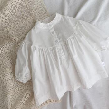 Spring Autumn Baby Girl Blouse White 90-130