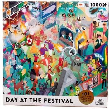 Jigsaw Puzzle: Day at the Festival for Adults (1000 pieces) with 101 Bands