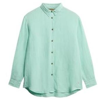 Superdry Lin Shirt “Green Boyfriend” – Taille UK 14 (EU 42)