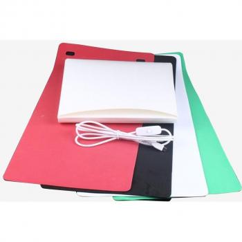 Estación de Filmación Caja de Luz LED de 20cm con Controles Multicolor e Interruptor USB